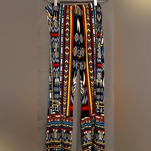 Melisa Page Colorful Palazzo Pants, Size 2X